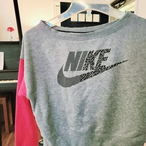 Nike Pink, Black, & Grey Sweatshirt Crewneck Shirt